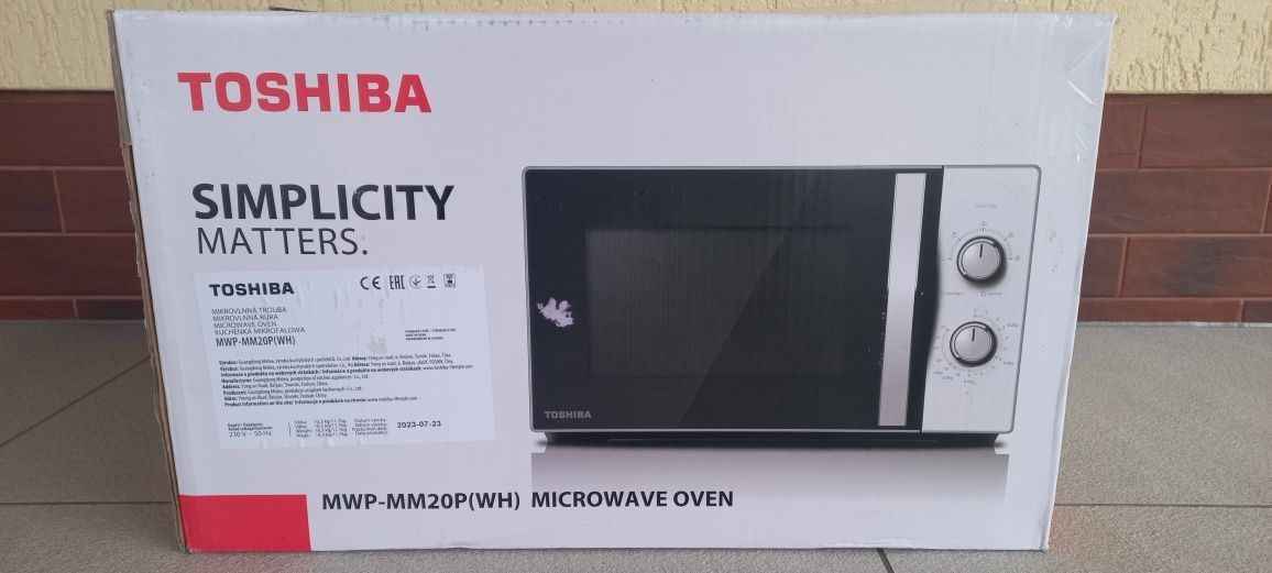 Мікрохвильова піч TOSHIBA Simplisity Matters MWP-MM20P(WH)