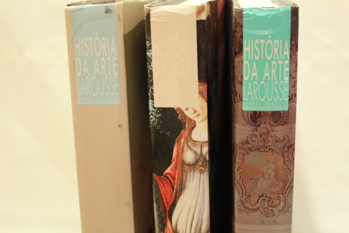 História da Arte Larousse em 3 Volumes de Albert Châtelet e Bernard