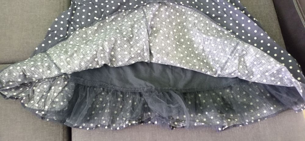 Платье 12р. Б/у в горле синее