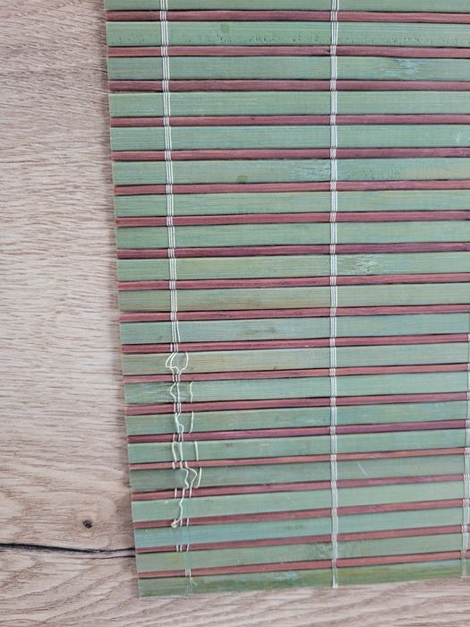 Zielone bambusowe podkładki na stół