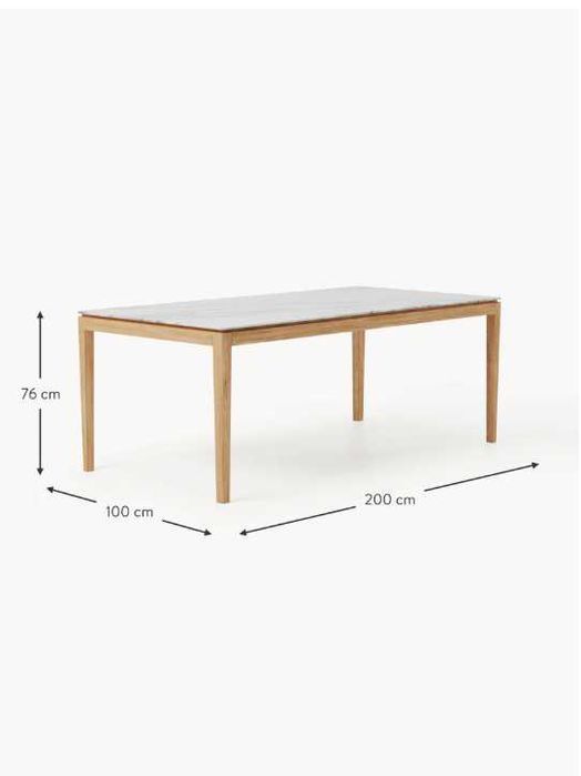 Stół do jadalni o wyglądzie marmuru Jackson (Westwing)
