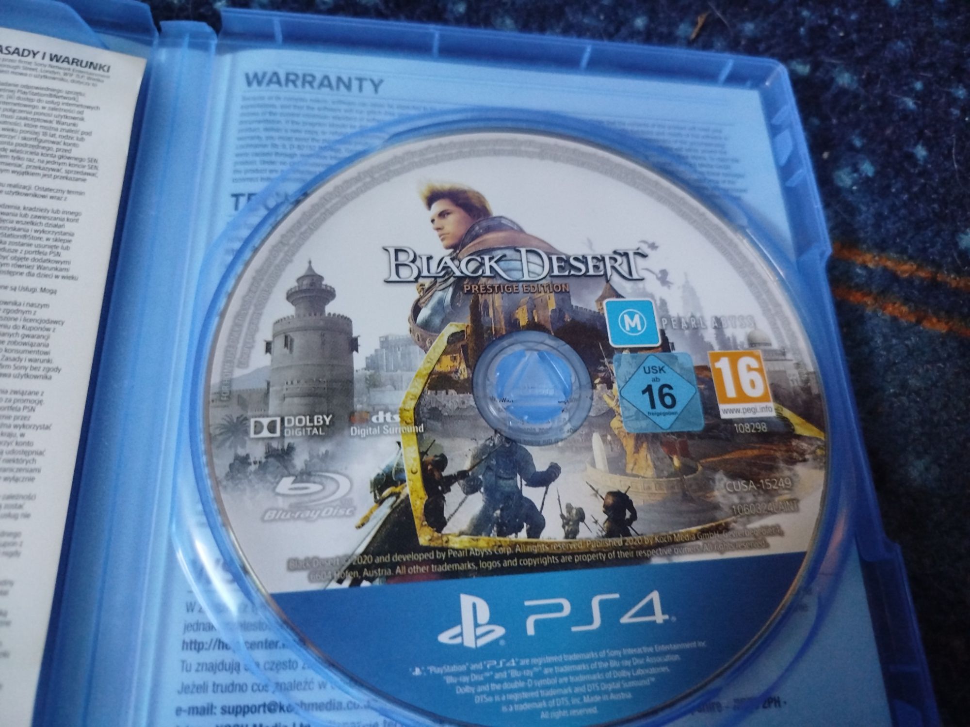 Black desert PS4 nigdy nie grałem stan idealny