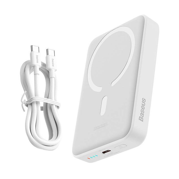 Powerbank Mini Baseus 10000Mah, Usb-C 30W (Biały)