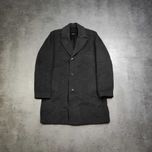 MĘSKI Elegancki PREMIUM Płaszcz Szary Klasyka Hugo Boss Angora Kaszmir