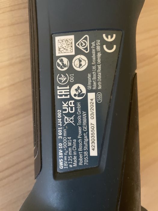 Szlifierka kątowa Bosch GWS 18V-10  03/2024
