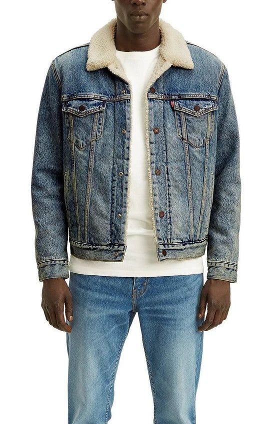 Куртка джинсовая шерпа Sherpa levis