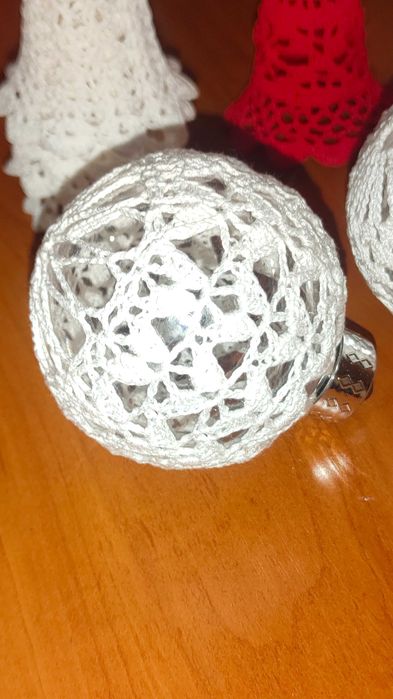 Ozdoby świąteczne na szydełku dzwonek