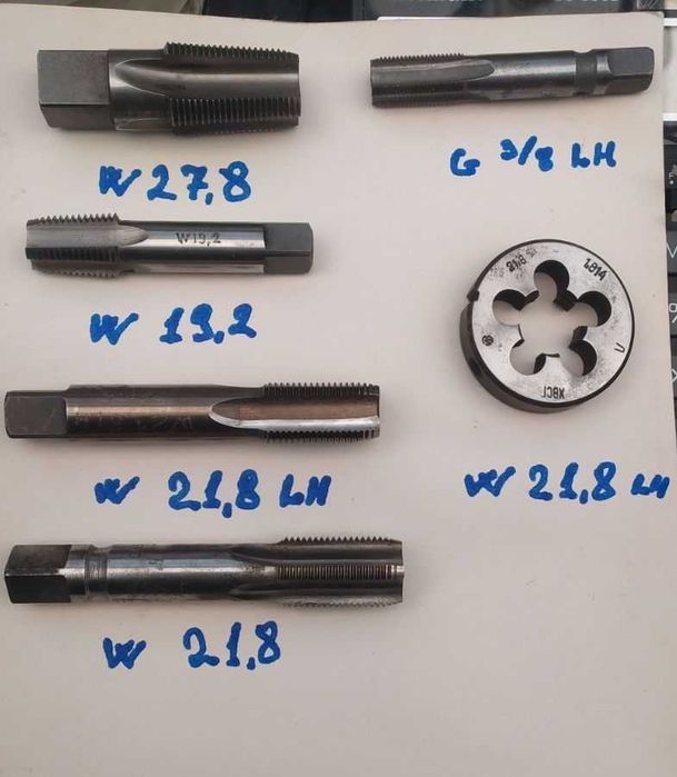 мітчик плашка лерка балонна різьба W19.2 W21.8 W27.8 G3/8