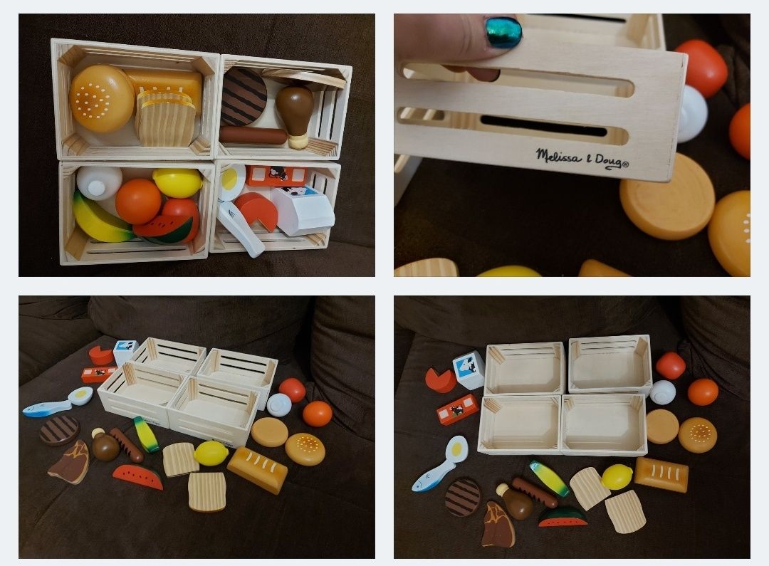 Wyposażenie kuchni dla dziecka warzywa owoce fast food  melissa & doug