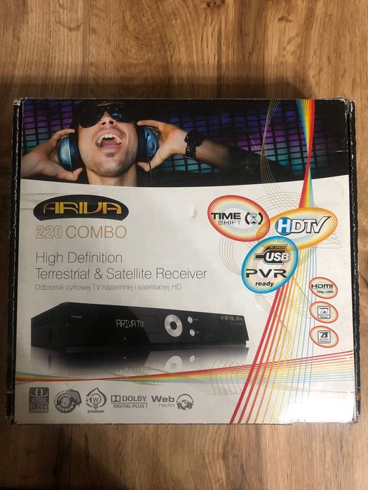 DEKODER tv satelitarnej i naziemnej ARIVA 220 COMBO HD