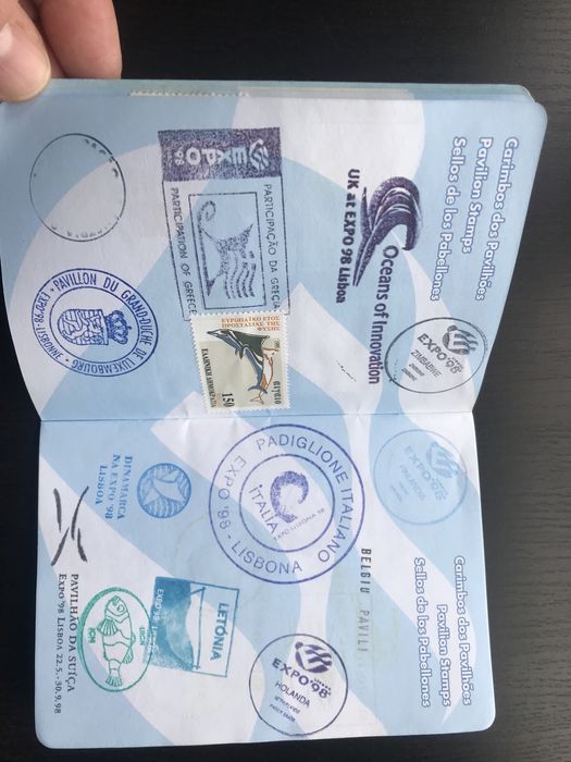 Passaporte da Expo 98 (raro) e bilhete