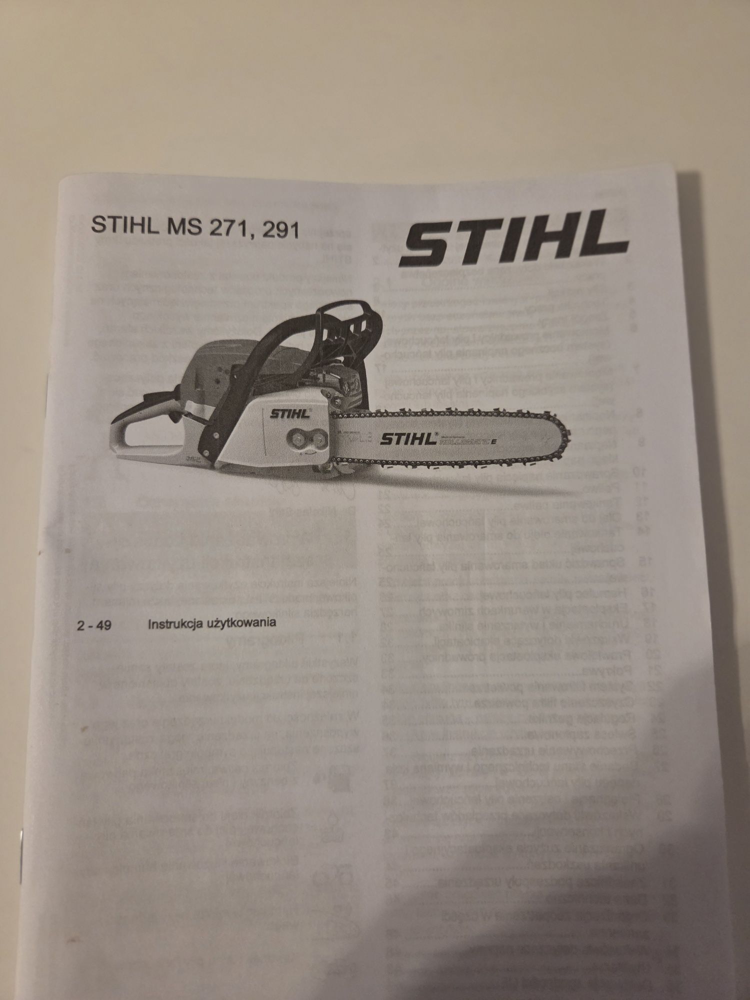 Piła spalinowa sthil MS 271