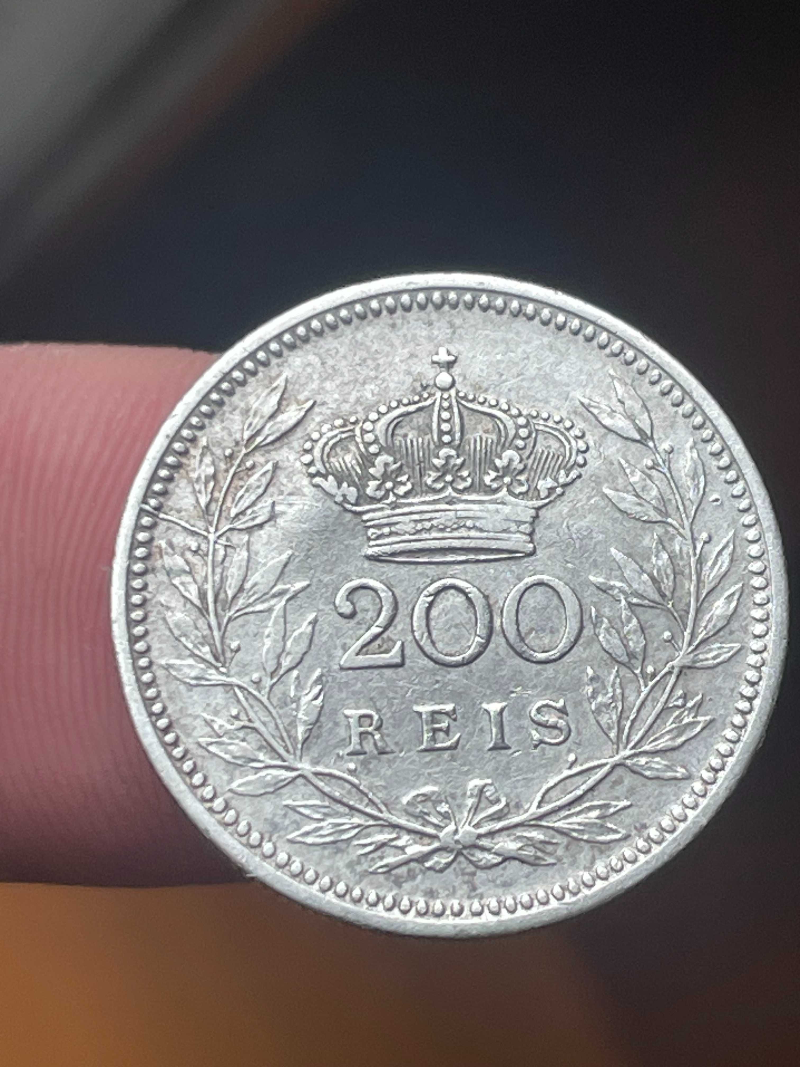 moeda em prata 200 reis 1909