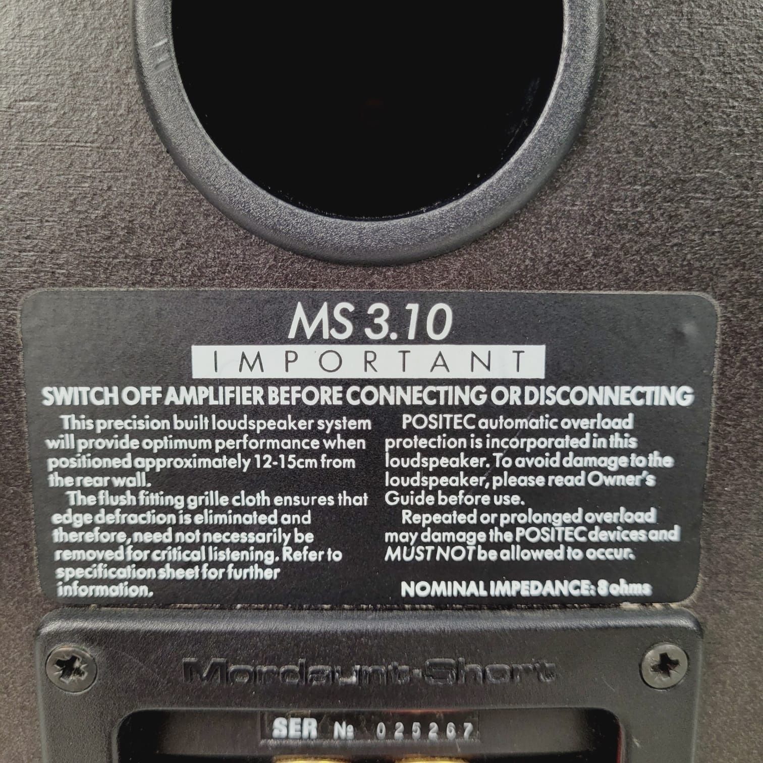 Monitory kolumny Mordaunt Short ms 3.10 8ohm bookshelf 60/80W