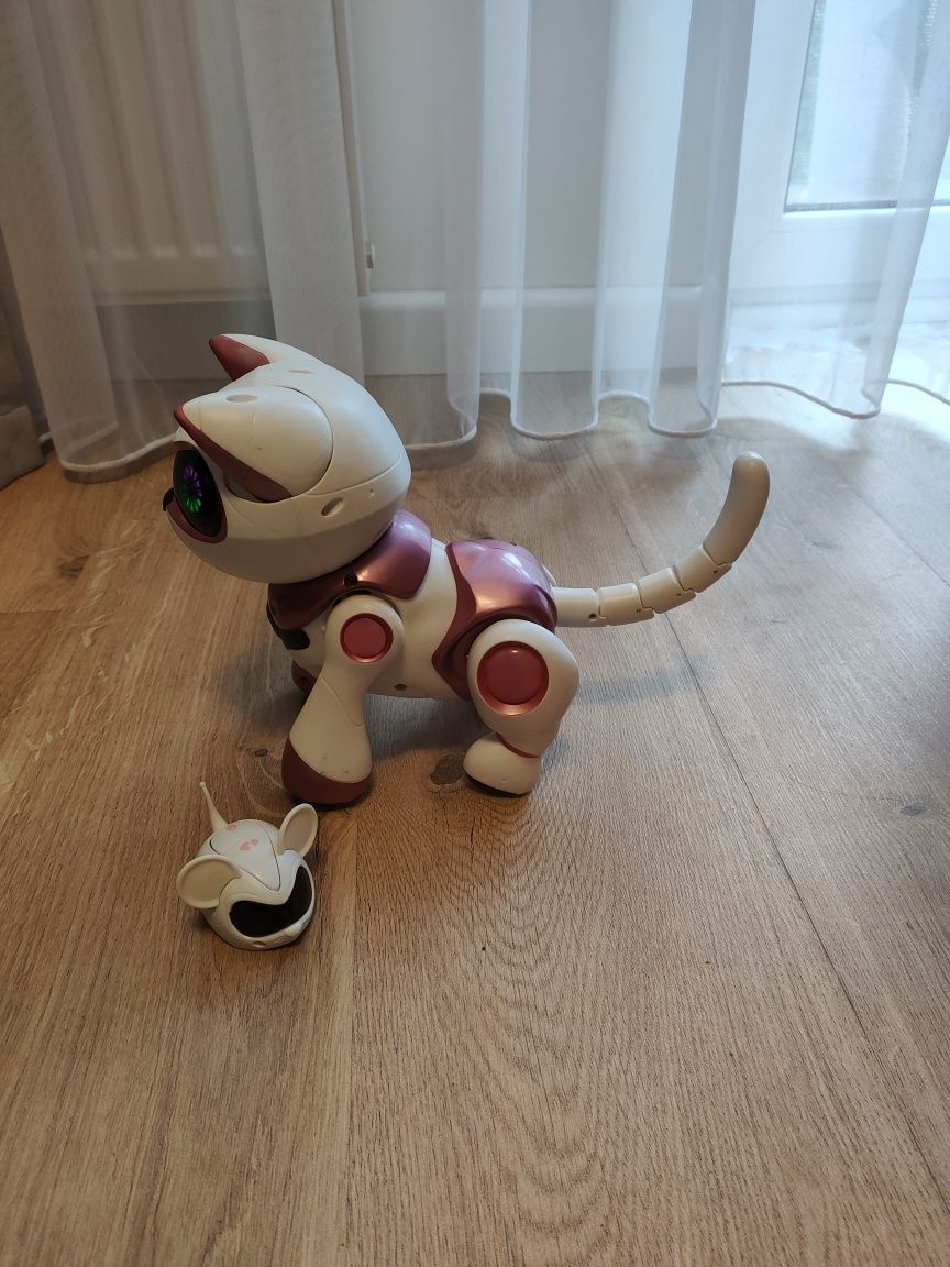 Kot interaktywny Robokotek Teksta z myszką