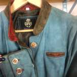 Blazer Sanchez Palencia cintado pele genuína Tam M/L
