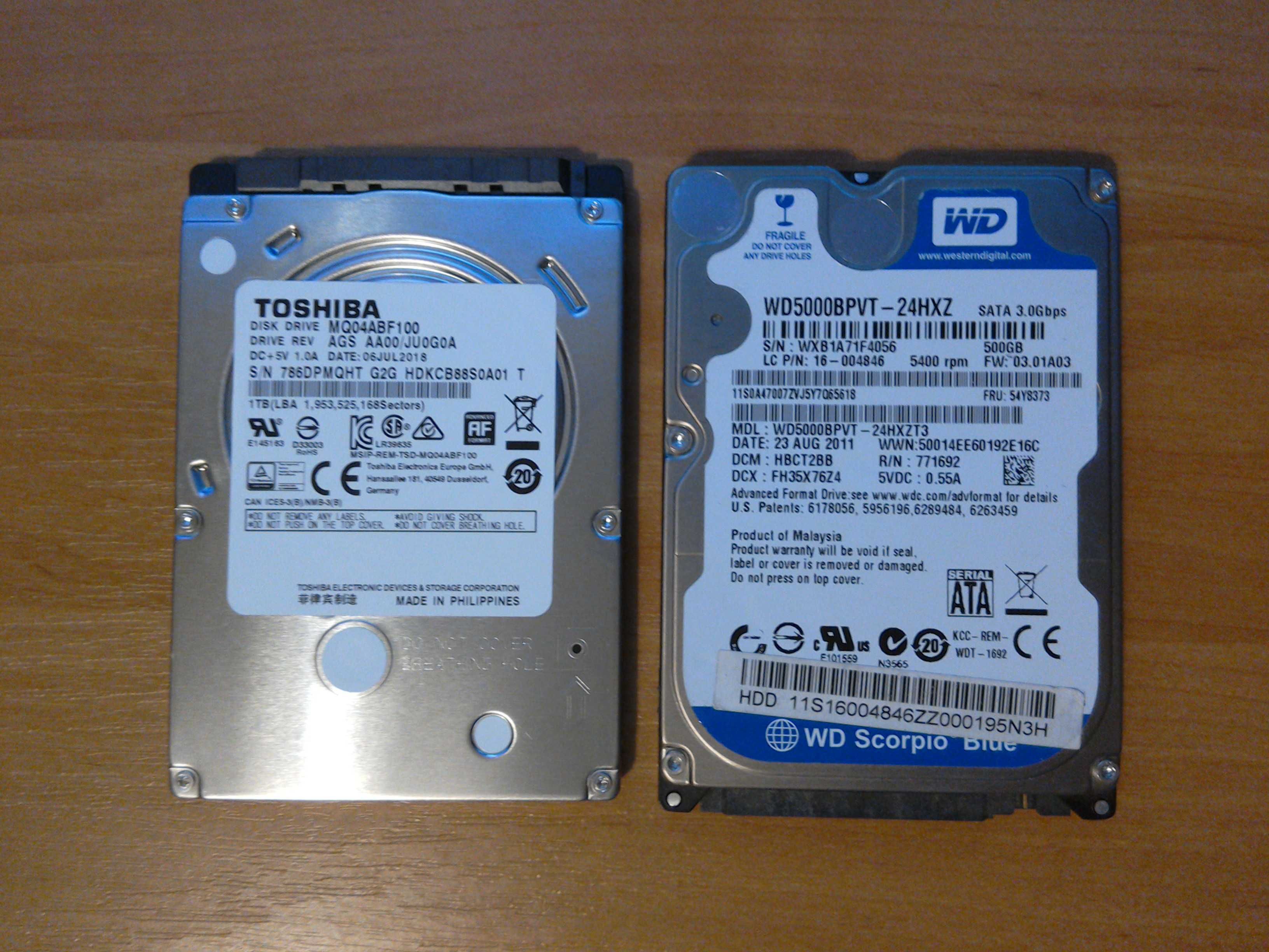 Жёсткий диск"Toshiba HGST"-2.5(3.5)USB2.0/3.0-500gb