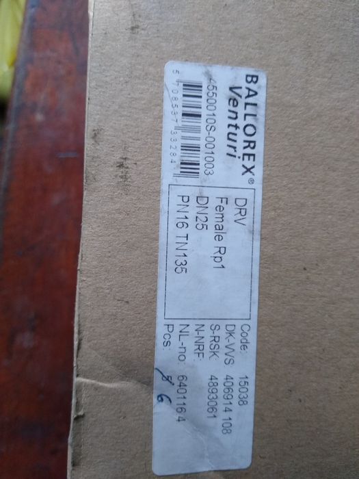 Ballorex Venturi zawór