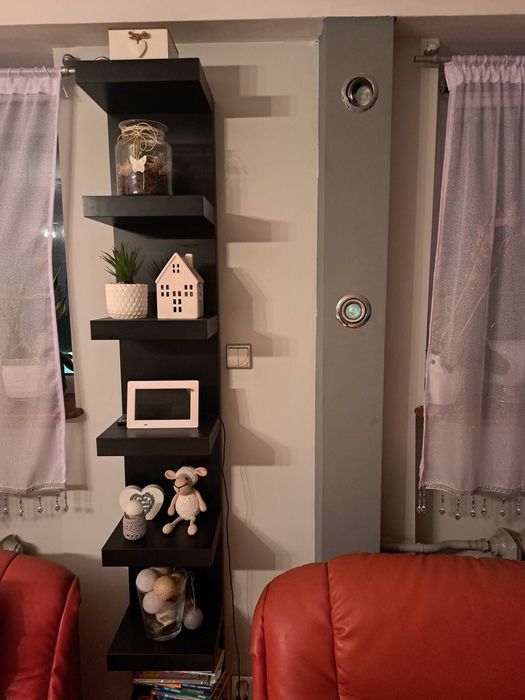 Ikea lack na książki czarny