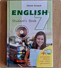 Підручник Англійська мова 7 клас English 7. Student's book Карпюк