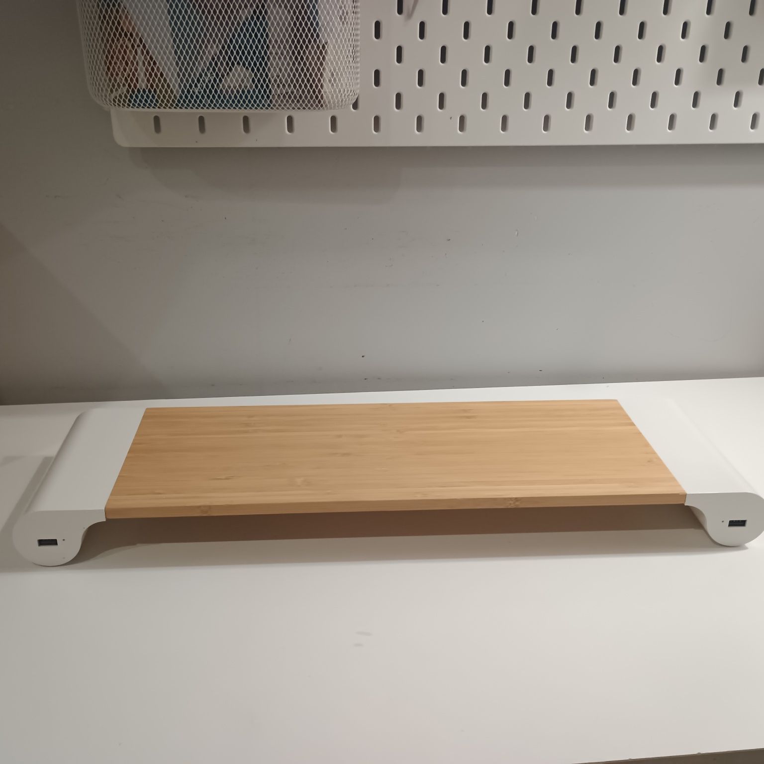 Stojak pod monitor bambus