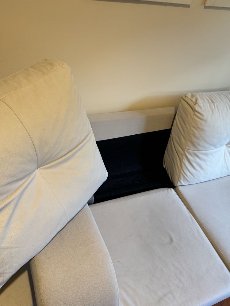 Sofá Bege Chaise Longue