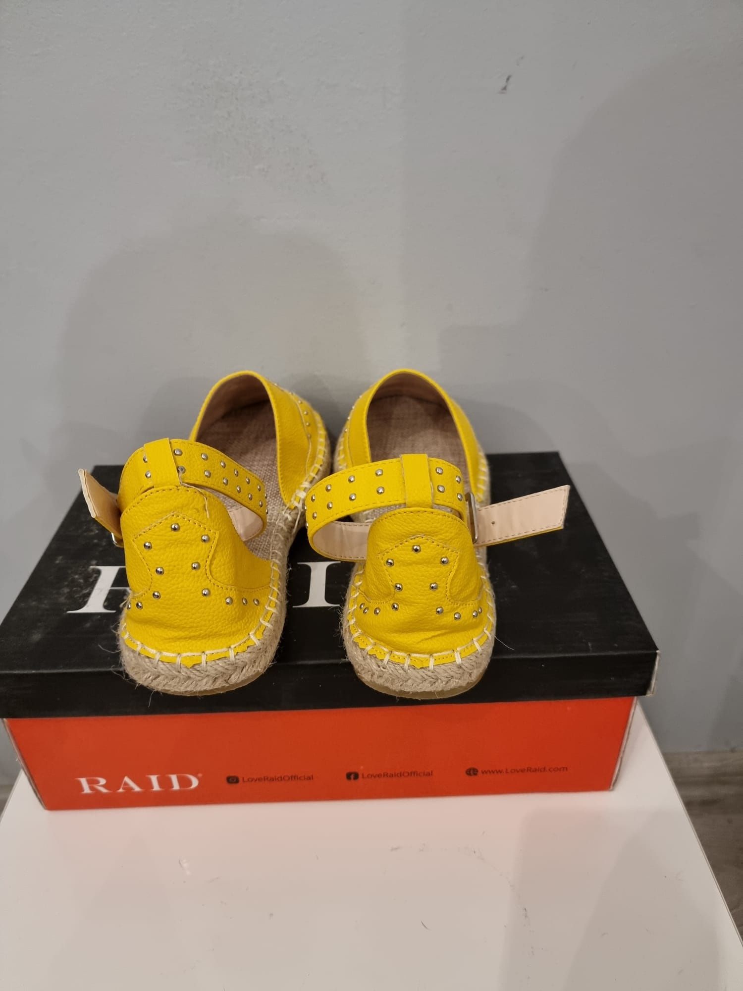 Żółte espadryle damskie Raid Shelby rozm.38