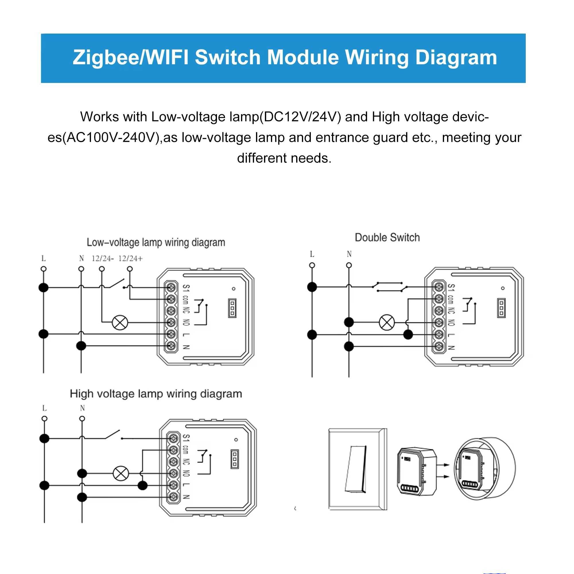 Przekaźnik beznapięciowy / ZigBee / Tuya / sterownik do pieca / NO NC
