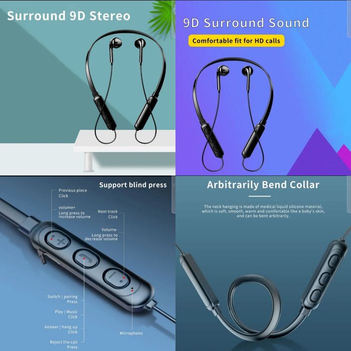 Auriculares bluetooth novos. Colunas de som Bluetooth