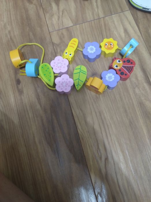 Zestaw zabawek drewnianych motesori montessori