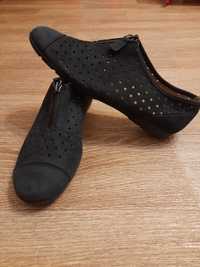 Женские кожаные туфли лоферы мокасины Gabor р.37 оригинал