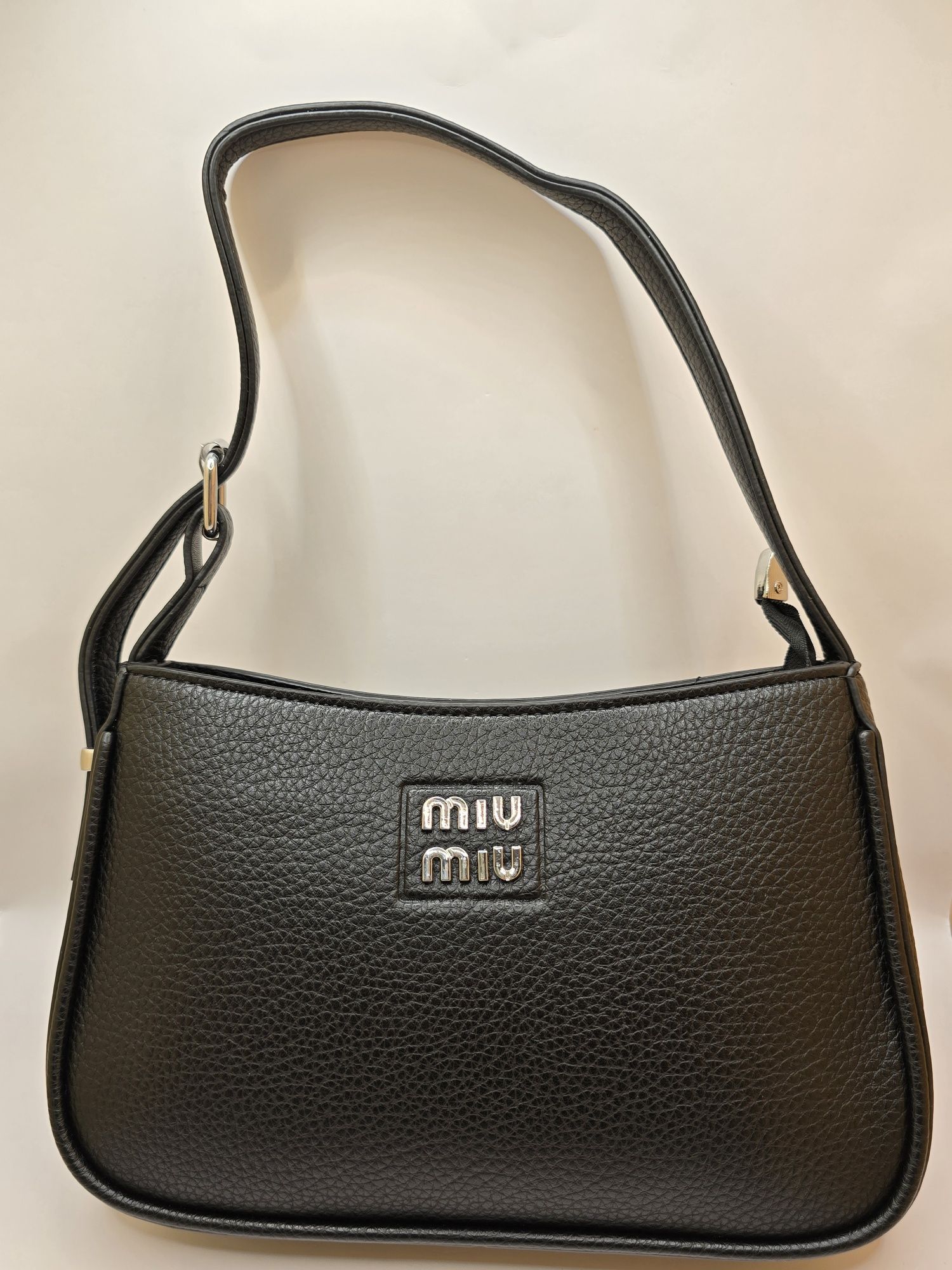 Сумка Miu Miu чорна та біла