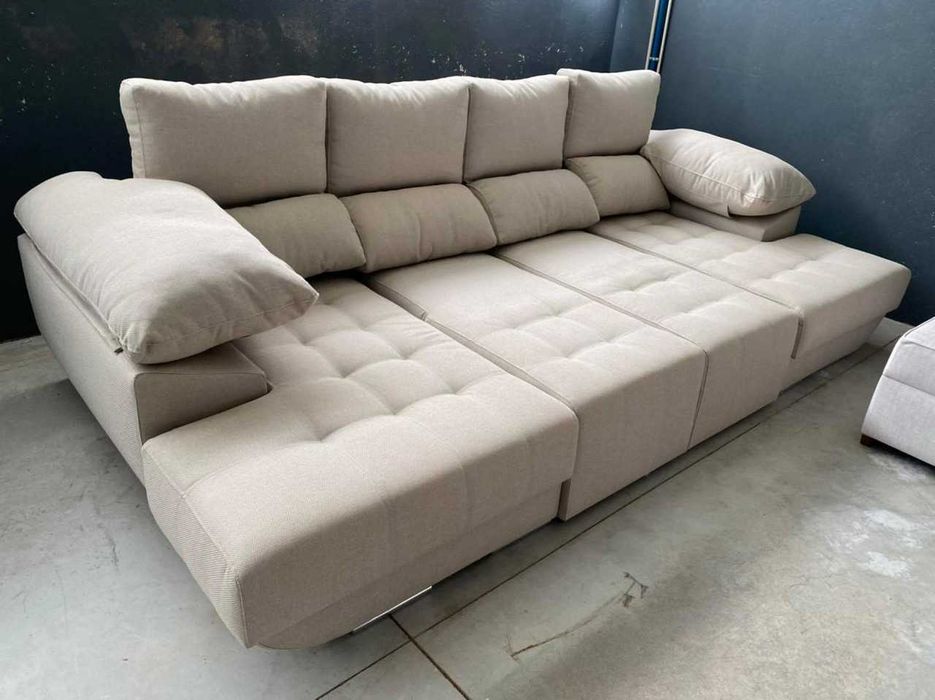 Sofá Chaise Longue Ref.ª Cairo - Fabricamos todas as medidas e cores