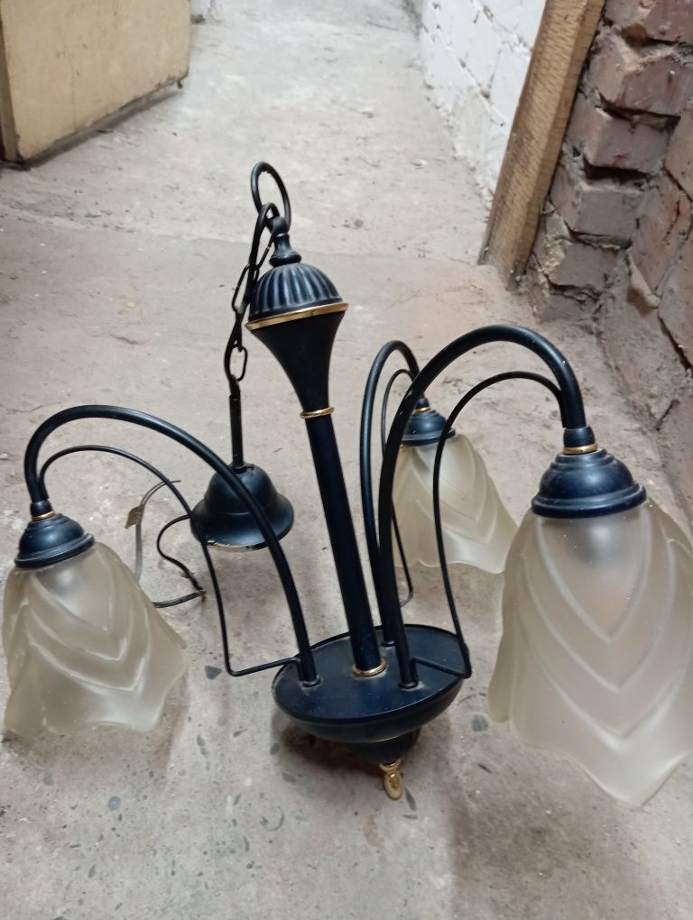 Żyrandol retro PRL