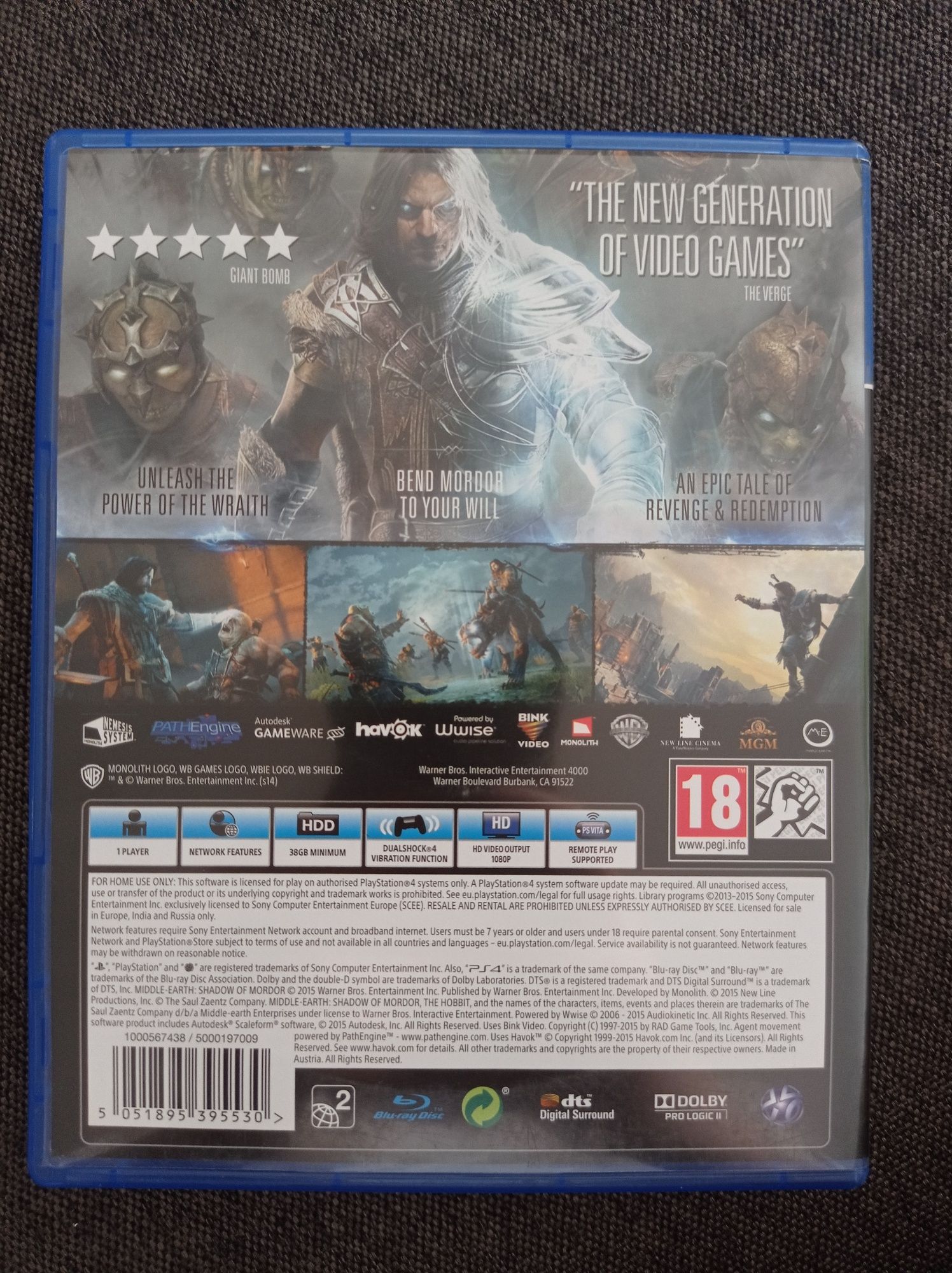 Middle earth - Shadow of Mordor - game of the year edition