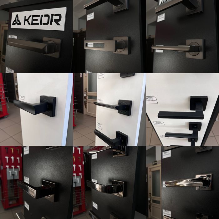 Ручка чорна до міжкімнатних дверей