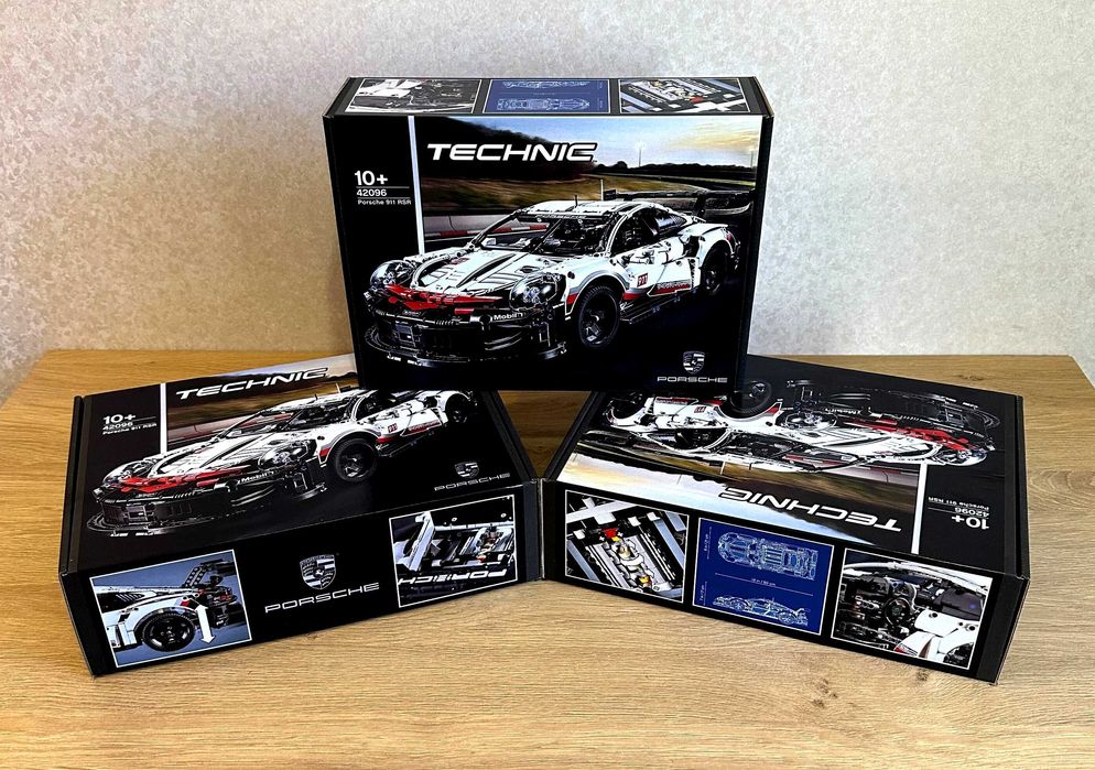 ‼️В КОРОБЦІ‼️Конструктор Porsche 911 RSR, Technic 42096 /двигуни