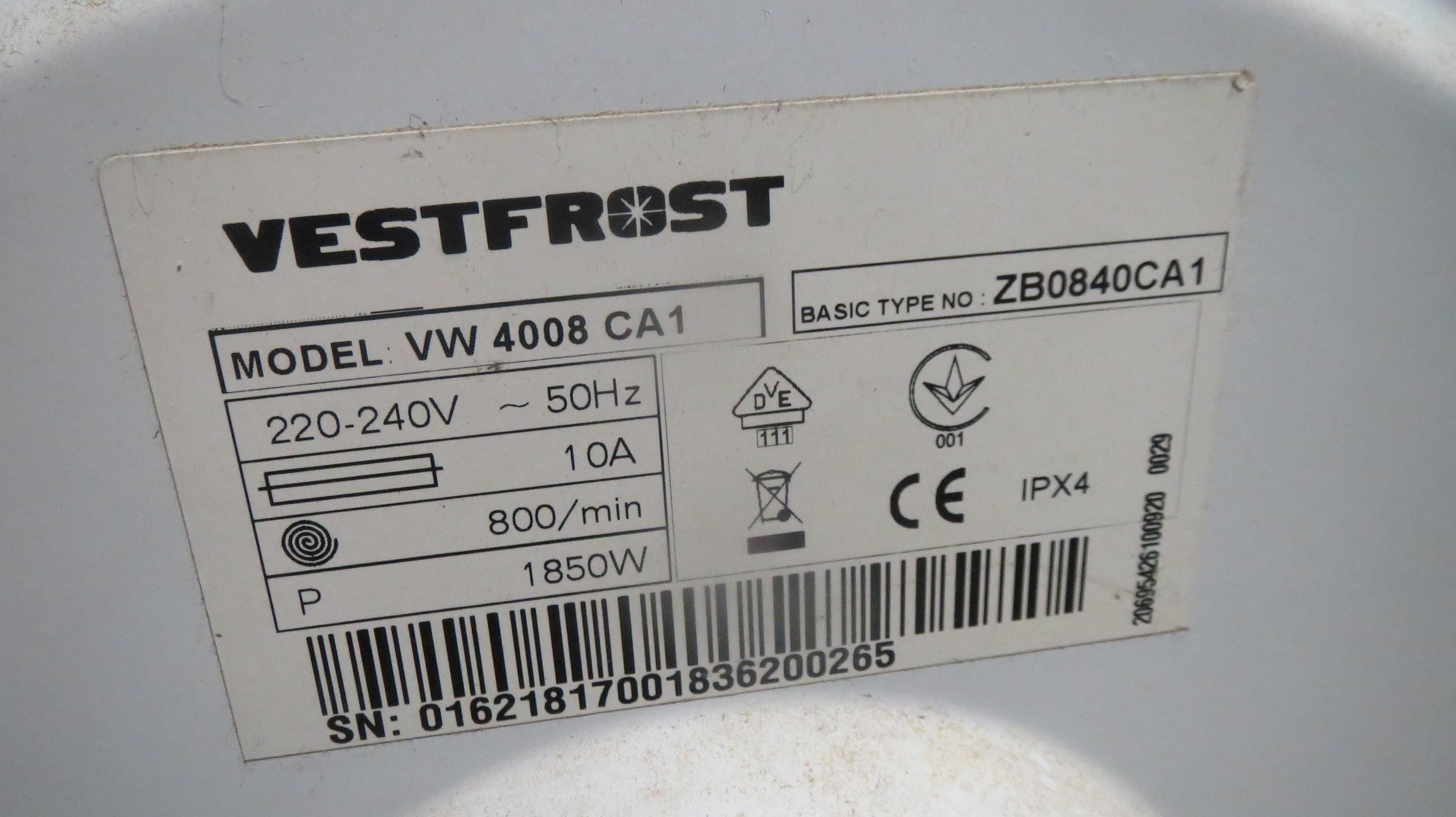 Запчастини до пральної машини VESTFROST VW4008CA1 INDESIT PWSE6108W