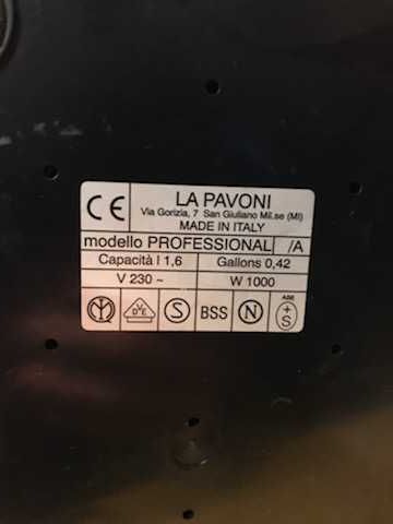 Oryginalny ekspres - La Pavoni Professional - Złoty