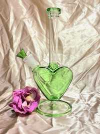 Zielone Bongo w kształcie serca, Fajka wodna