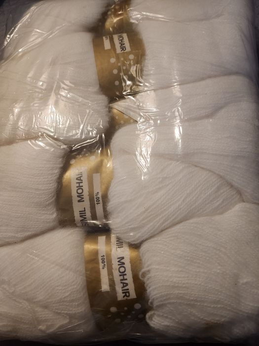 Moher włóczka 5 motkow nowe .Wlochy .z babci szafy .