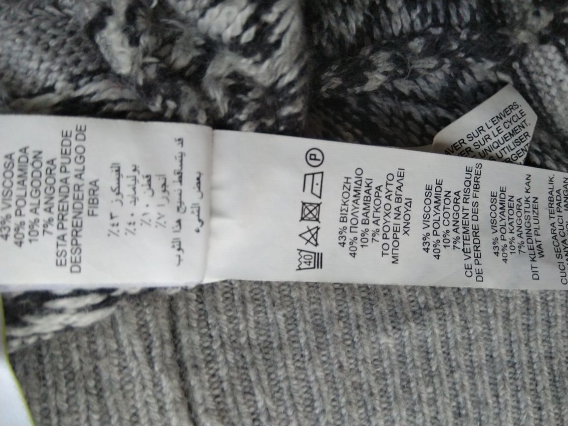 Marks & Spencer 
poncho sweter damski kamizelka skandynawski
roz L