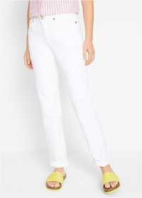 B.P.C jeansy damskie białe ze stretchem Mom 46.