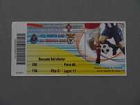 Bilhete de futebol Super Taça Cândido Oliveira Benfica Porto 2004