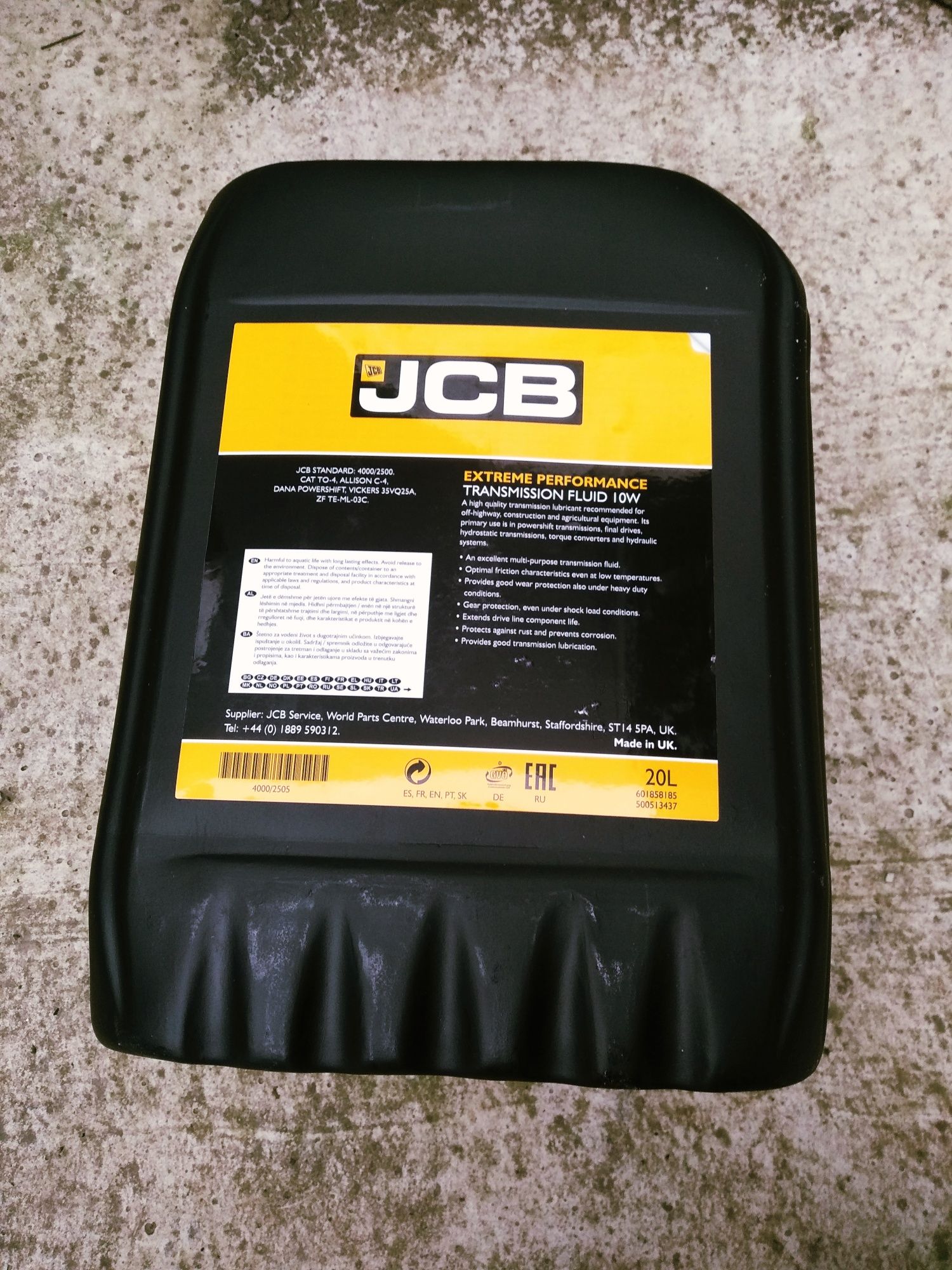 Масло в коробку JCB оригінал Extreme performance transmission fluid 10