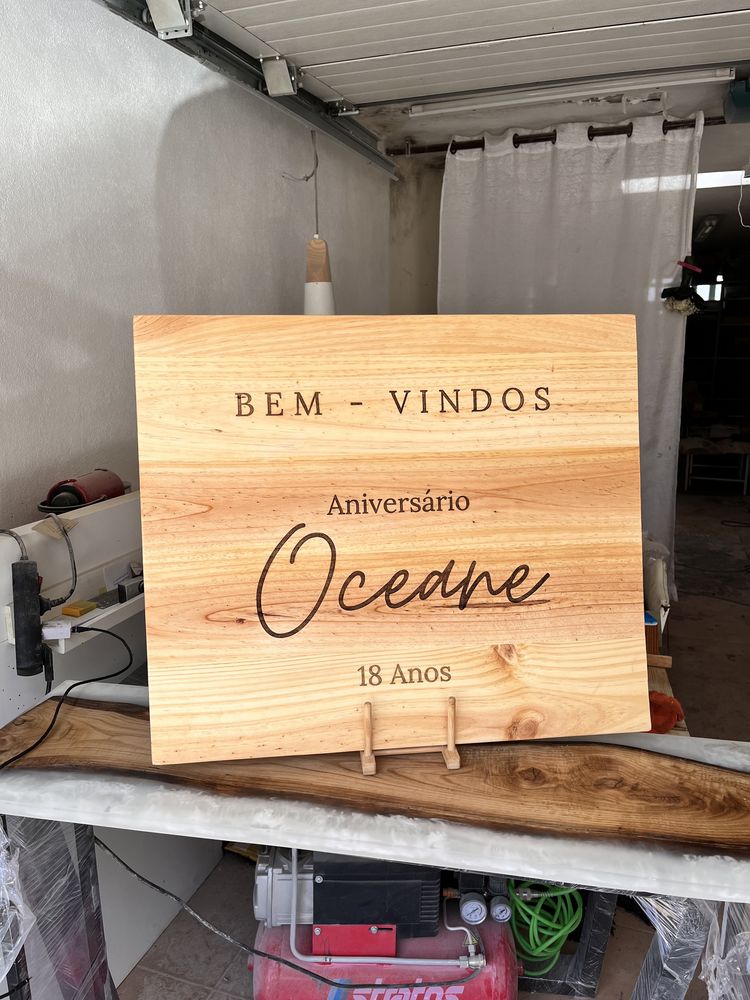 Placa boas vindas casamento, eventos