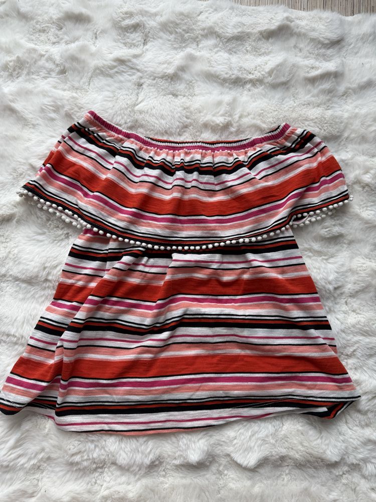 Top odkryte ramiona hiszpanka letnia bluzka 34 XS S