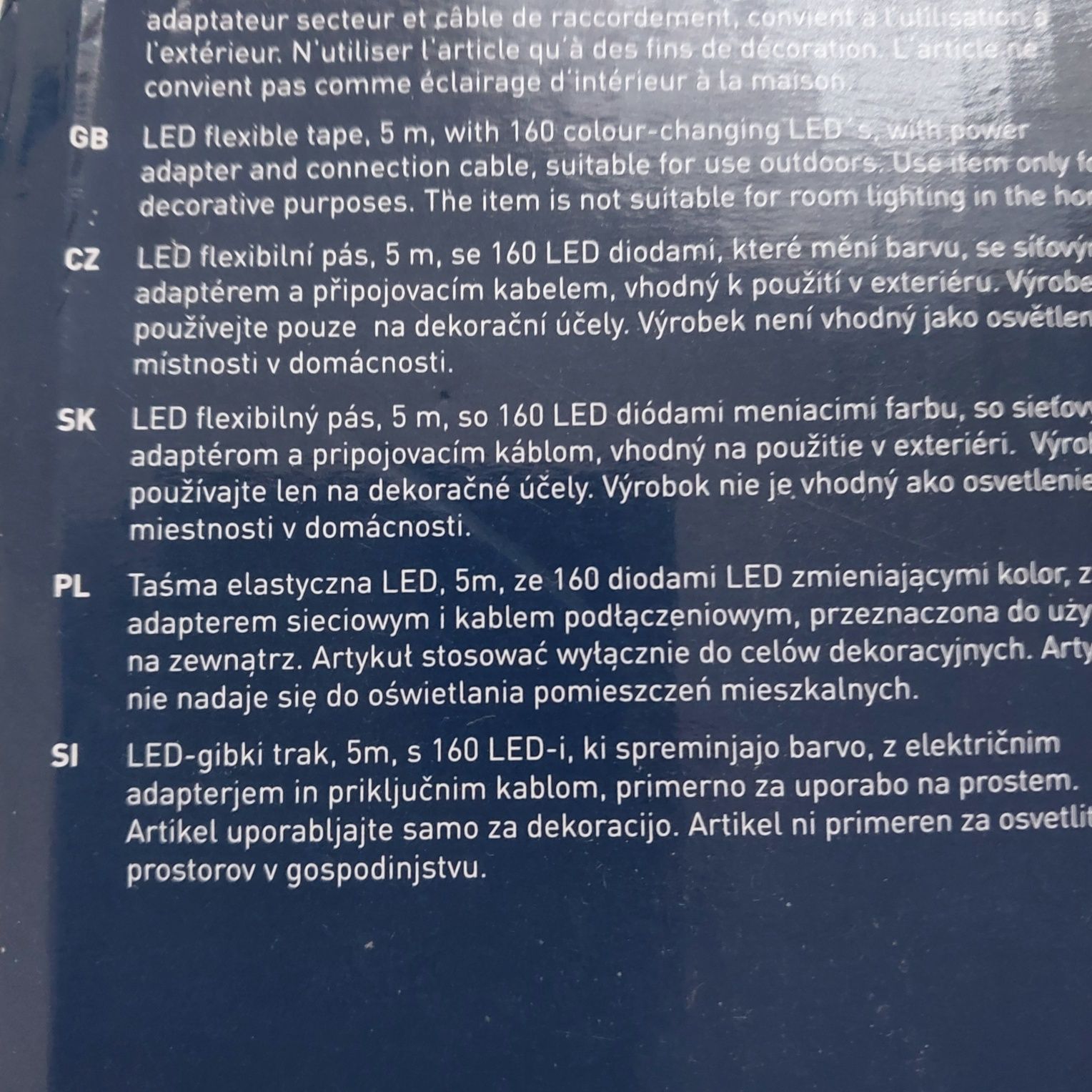Taśma led 5 M  na zewnątrz nowa