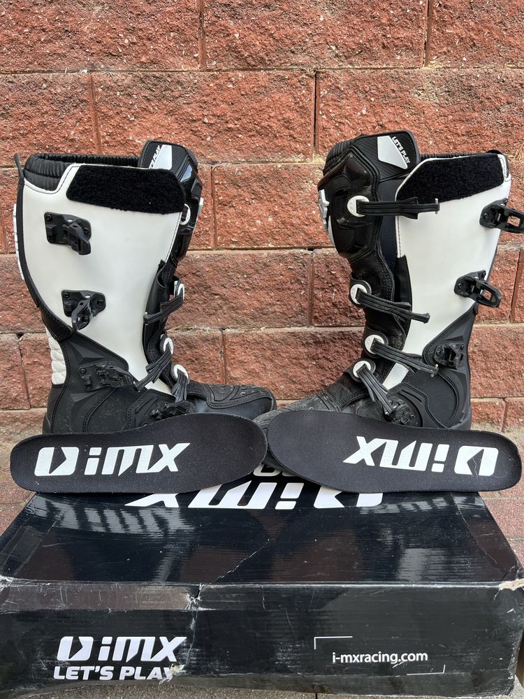 Buty Enduro Cross 47 IMX x-two białe