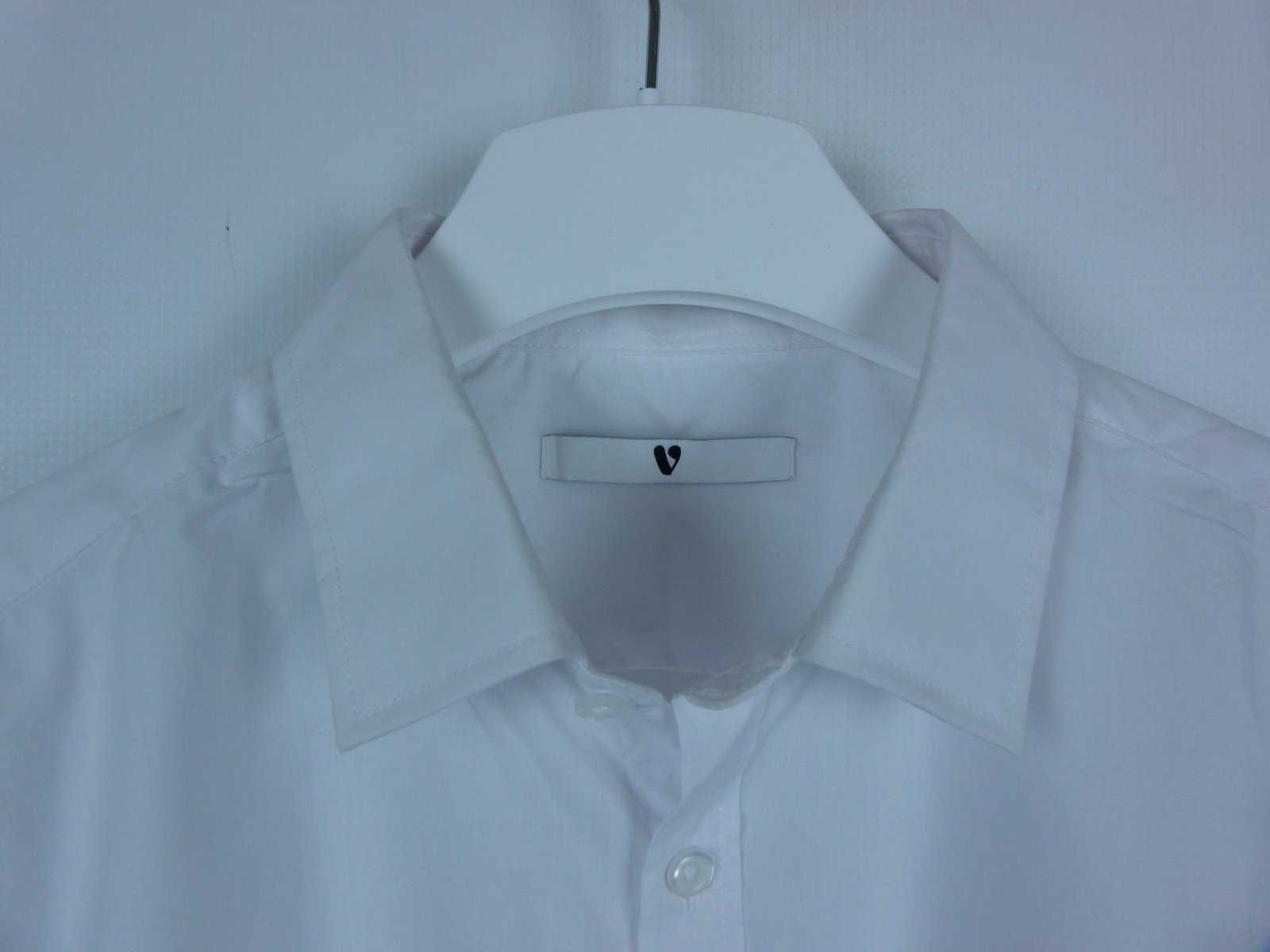 V by Very elegancka biała koszula bawełna poliester 16 / XL